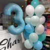 композиция из шариков на день рождения с цифрой